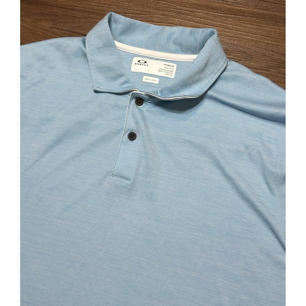 Oakley Golf Aero Hydrolix Jersey Golf Polo Regular Fit Aviator Blue Men's Sz L